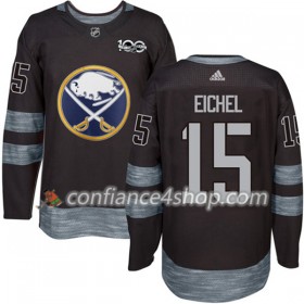 Adidas Maillot de Hockey Buffalo Sabres Jack Eichel 15 1917-2017 100th Anniversary Noir Authentic - Homme